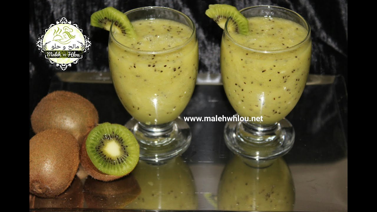 Jus de Kiwi et Banane --- عصير الكيوي والموز المنعش