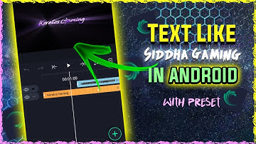 TEXT LIKE  SIDDHA GAMING🤩 WITH PRESET | KERATOS GAMING