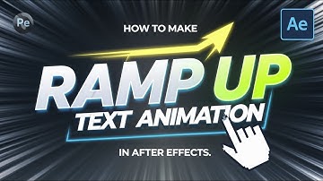 How to make Ramp Up text animation After Effects | 2024 ( Beginner Tutorial )