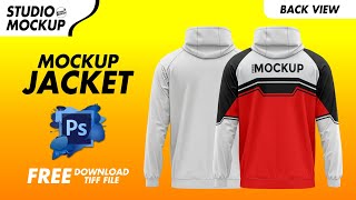 Mockup Jacket | Tif Photoshop | Back View | Free Download Mockup