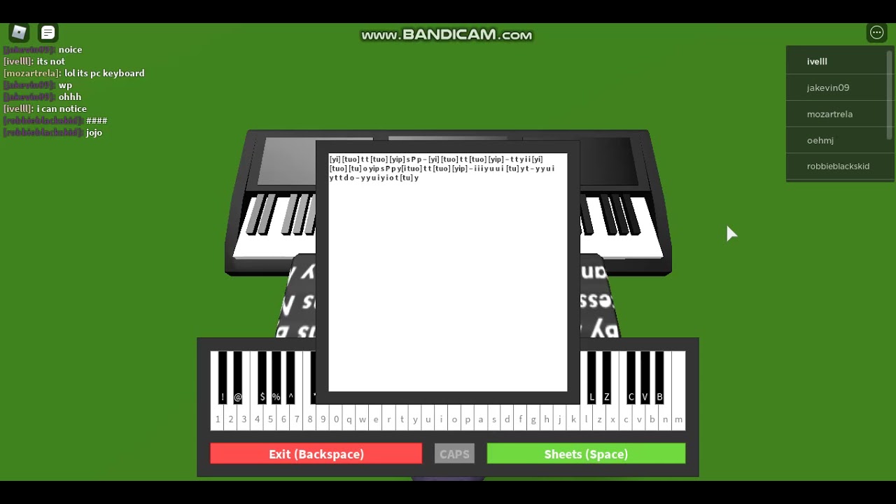 Piano Music Sheet Happier Roblox