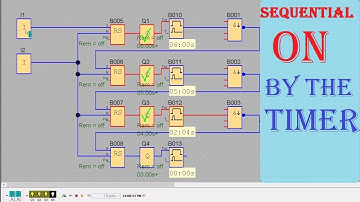 Siemens PLC-Programming Sequential and Repetitive by Timers and Negative Edge in LOGO!