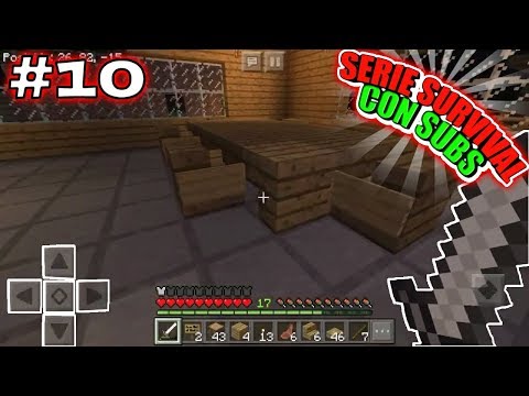 Serie Survival #10 / Minecraft pe / Seguimos decorando