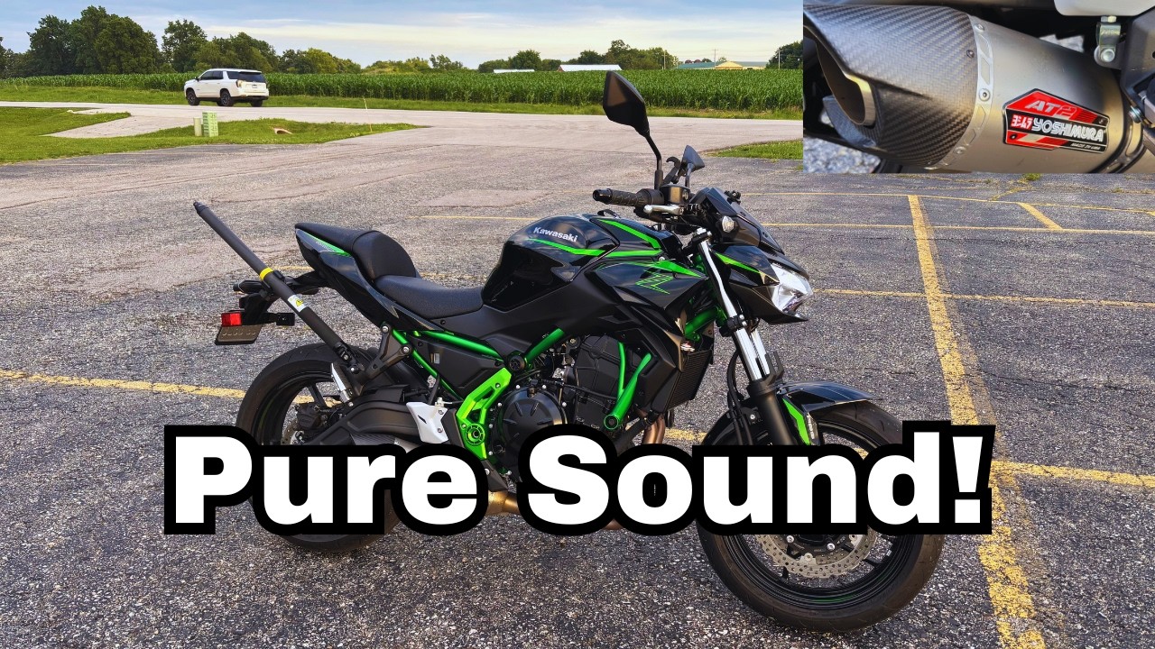 2025 Kawasaki Z650 Yoshimura Full Exhaust System Pure Sound! - YouTube