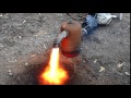 waste oil burner for scrapping construction and first fire up