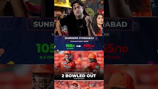 SRH team loss match 🥵#srhvskkr #ipl2026 #trending #shorts #cricket