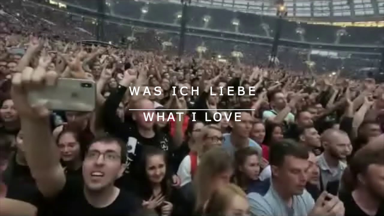 Rammstein Was Ich liebe live in Moscow with German and English lyrics ...