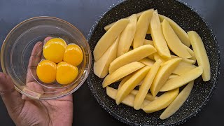 Better Than Fries! Just Add Eggs With Potatoes\/Simple Healthy Breakfast Recipe\/Cheap \& Tasty Snacks