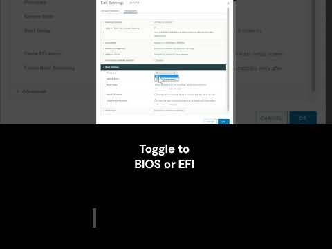 How to switch the boot of a VMware Virtual Machine from BIOS to EFI - Walkthrough #shorts