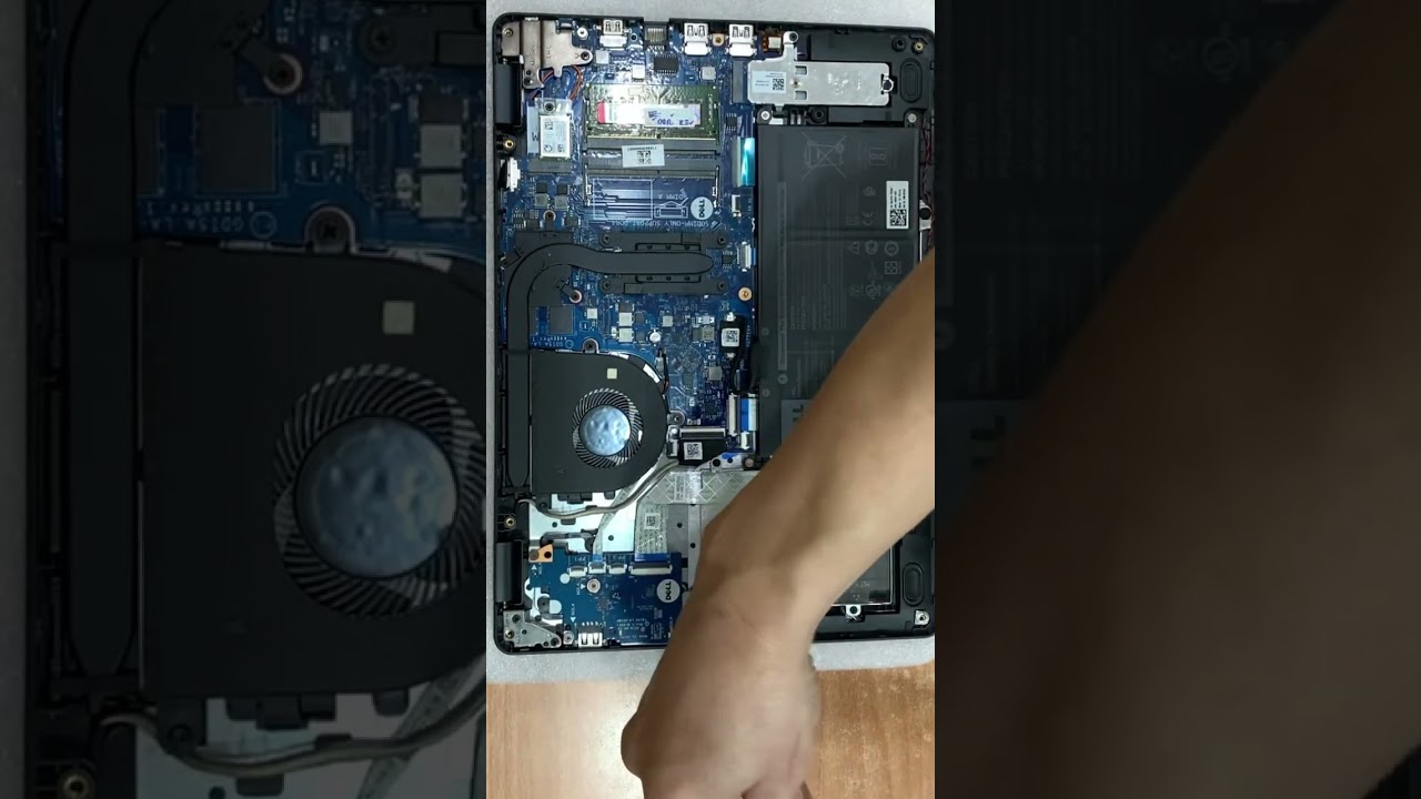 Inside Upgrade 16G Ram DDR4 8x2. Laptop Dell Vostro 3400 Gen 11 - YouTube
