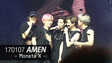 [fancam] 170107 Monsta X - Amen | #MonstaX1stFanmeetinginTHAILAND