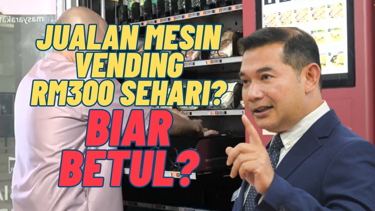 RM300 jualan sehari mesin vending Inisiatif Pendapatan Rakyat (IPR) walaupun di bulan puasa?