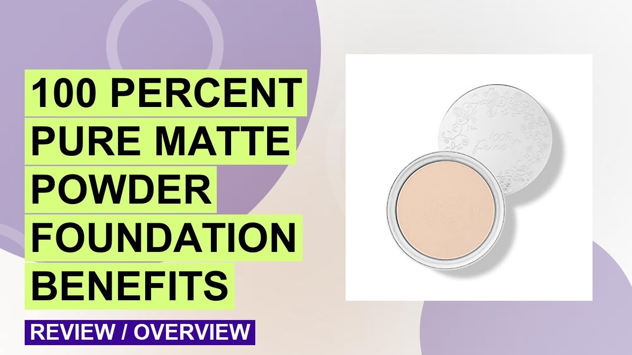 100% PURE Powder Foundation Review: Matte, Vegan & Fruit-Pigmented!
