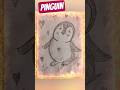 Learn to Draw a Cute Penguin with a Pencil! 🐧🎨 #art #pencil #shorts