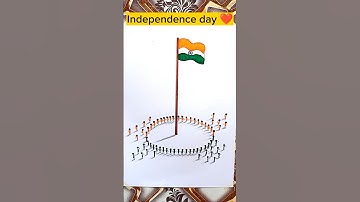 Independence Day Drawing | Easy & Beautiful 15 August Drawing | Indian Flag Art #shorts #india #art