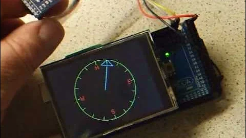 Arduino MEGA - HMC 5883L Compass Display (analogue)
