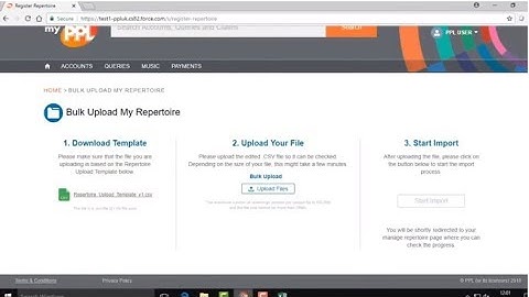 How to register repertoire with PPL: Bulk uploading your recordings