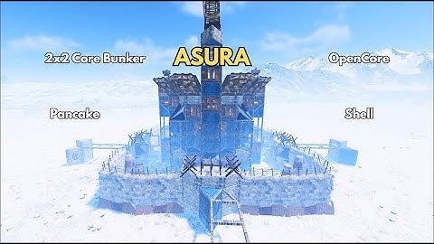 ASURA 2x2 Bunker Shell – OpenCore Pancake Base Design | Rust 2025