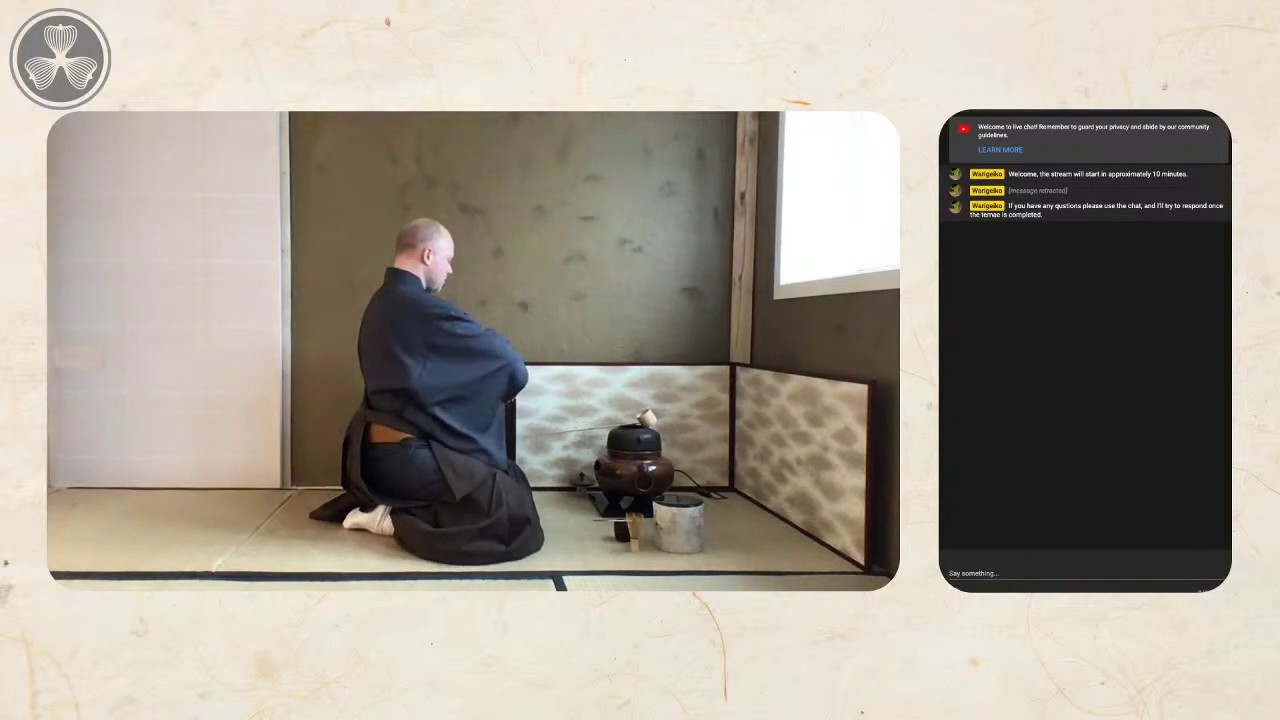 Live - Urasenke Tsutsumibukusa Furo (裏千家 の 包み袱紗 風炉)