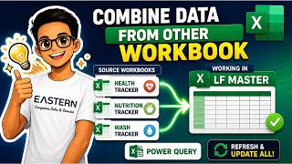 How to Combine Multiple Sheets from ANOTHER Excel Workbook (Power Query Tutorial)