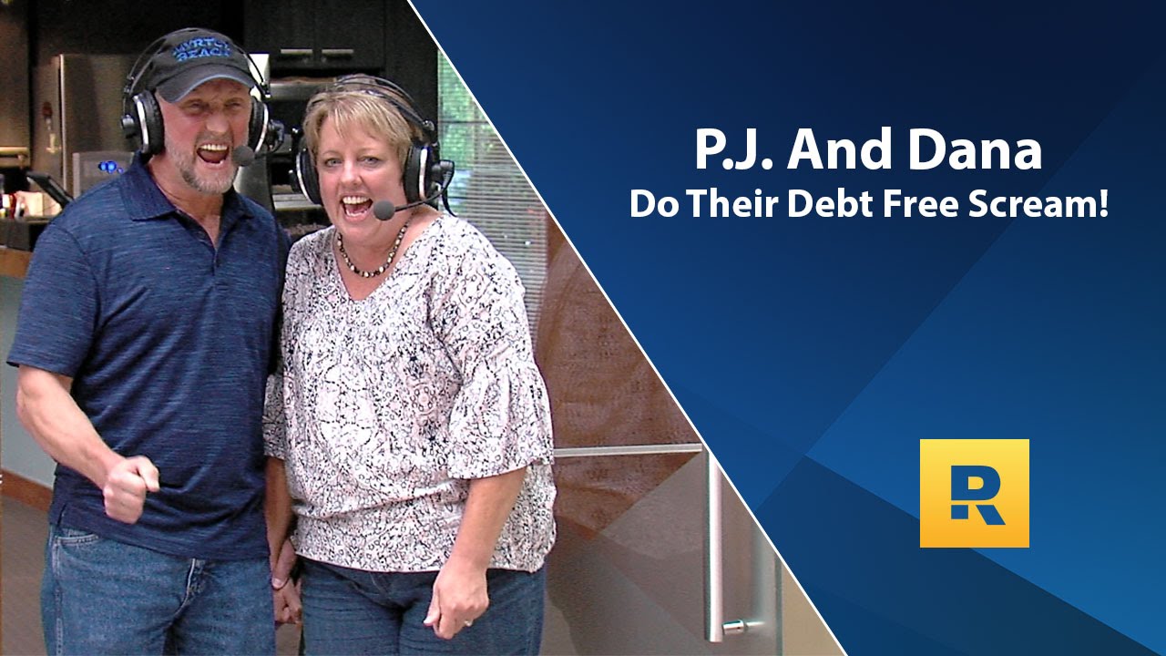 P.J  And Dana Do Their Debt Free Scream!