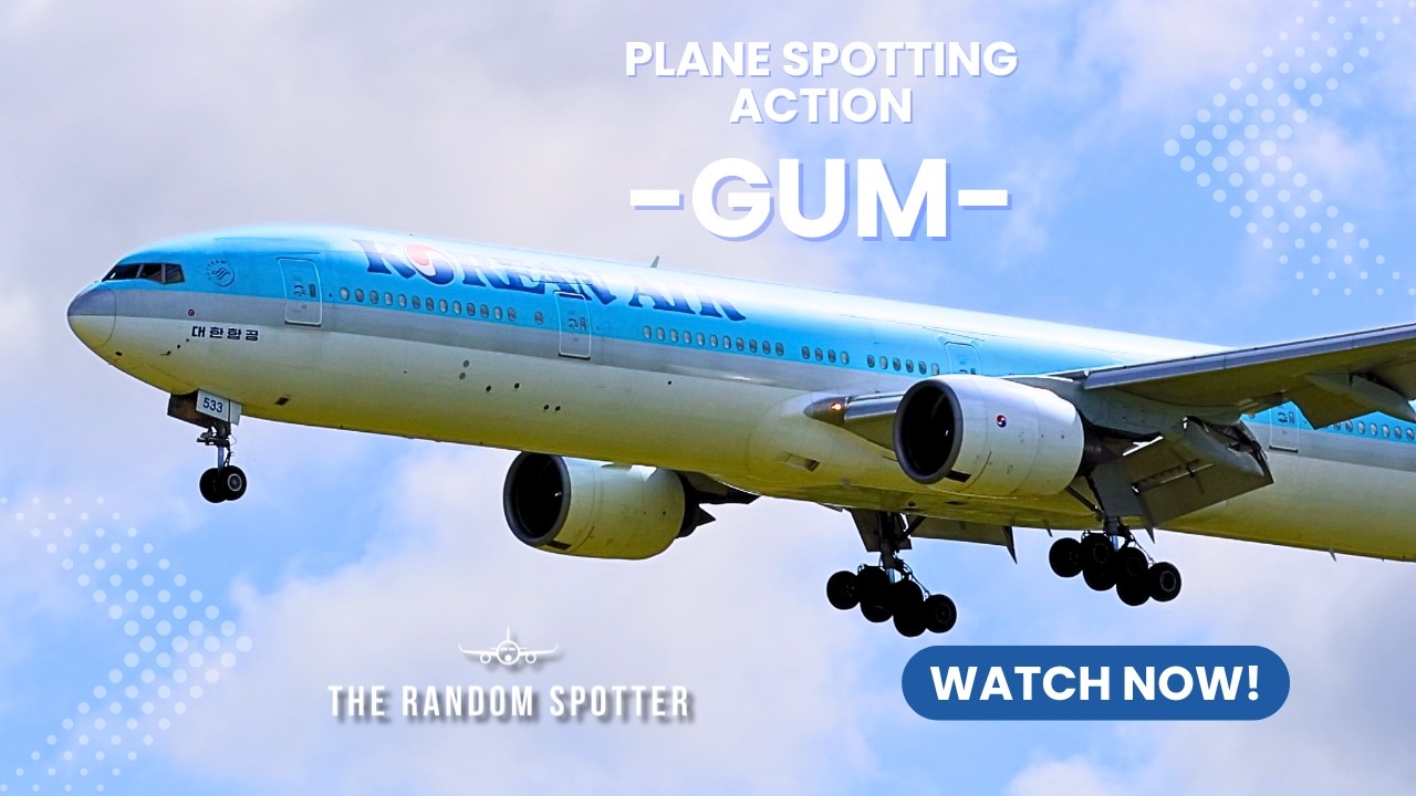 [4K] ✈️ UP CLOSE, PERSONAL Heavy Arrivals | Tropical Sights in Guam