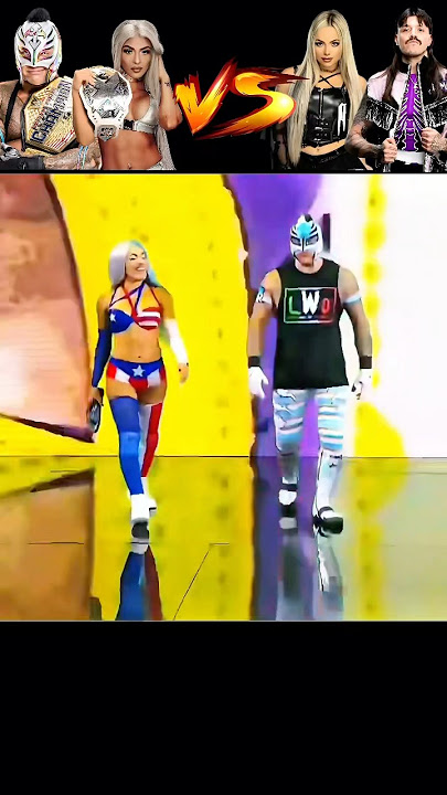 REY MYSTERIO & ZELINA VEGA VS DOMINIK MYSTERIO & LIV MORGAN💀#wwe #reymysterio #edit #skull #phonk