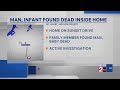 Man, infant found dead inside home