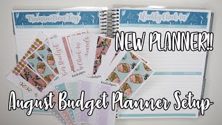 NEW BUDGET PLANNER SETUP FOR AUGUST | Erin Condren Monthly Unboxing & Flip Through | Giveaway Winner