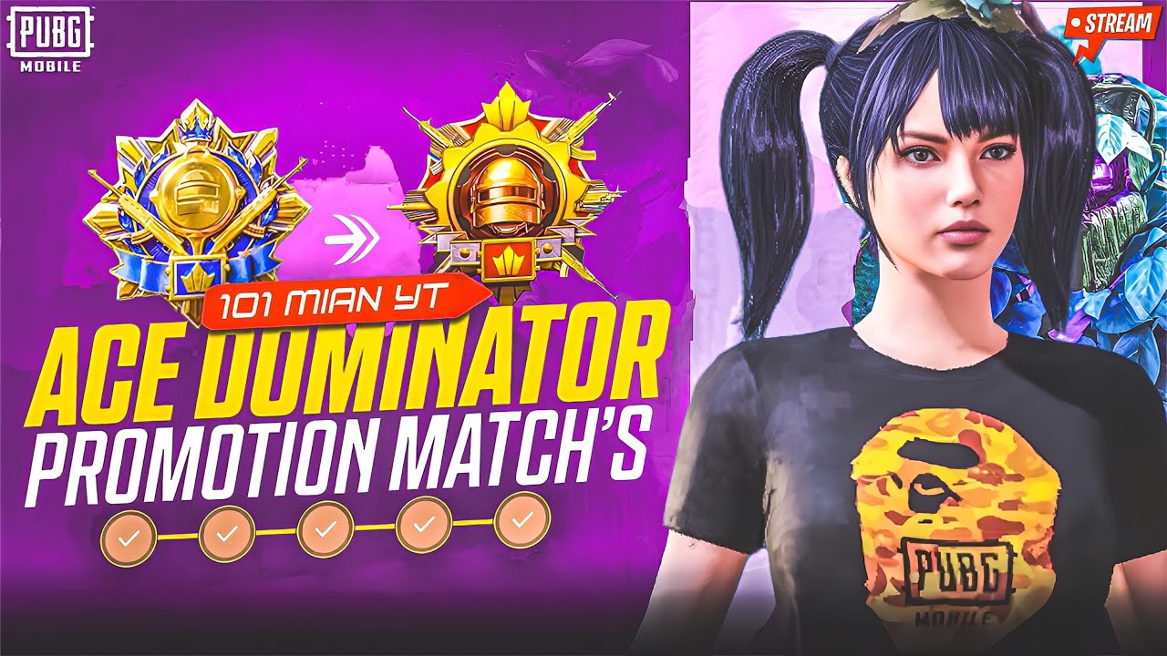 Promotion Matches LIVE 😱 | Ace ➜ Dominator | Hard Lobby Gameplay