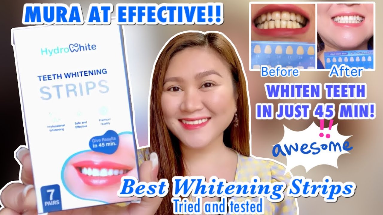 My teeth whitening secrets with HydroWhite whitening strips