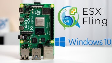 Running Windows 10 ARM on ESXI ARM Fling on Raspberry Pi 4
