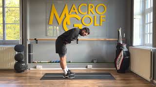 TPI Golf Fitness How to do Toe Touch Test - Macro Golf
