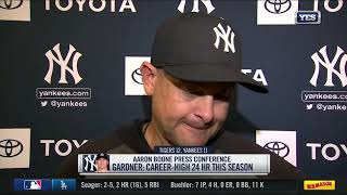 Aaron Boone breaks down tough 12-11 loss to Tigers