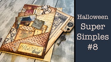 Halloween Super Simple #8: FULL Tutorial for a GORGEOUS Haunted House Themed Junk Journaling Folio