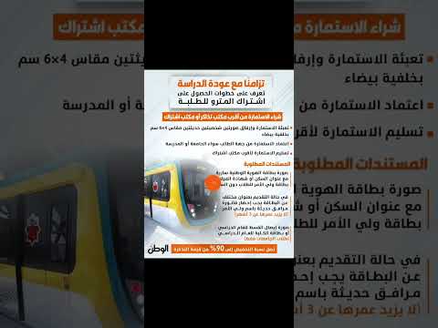 شروط اشتراك الطلاب في المترو