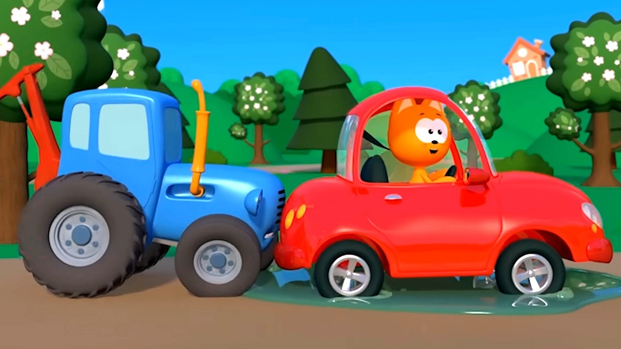 Трактор выручит всегда 🚜💚 Песенка про трактор – Сборник – Котэ ТВ – Песенки для малышей