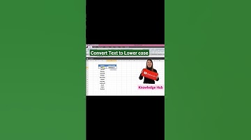 Convert Text into Lower case| Change case in Excel #shorts #trending #viral #youtubeshorts