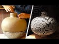 How to make a large pottery jar olla with coils from beginning to end