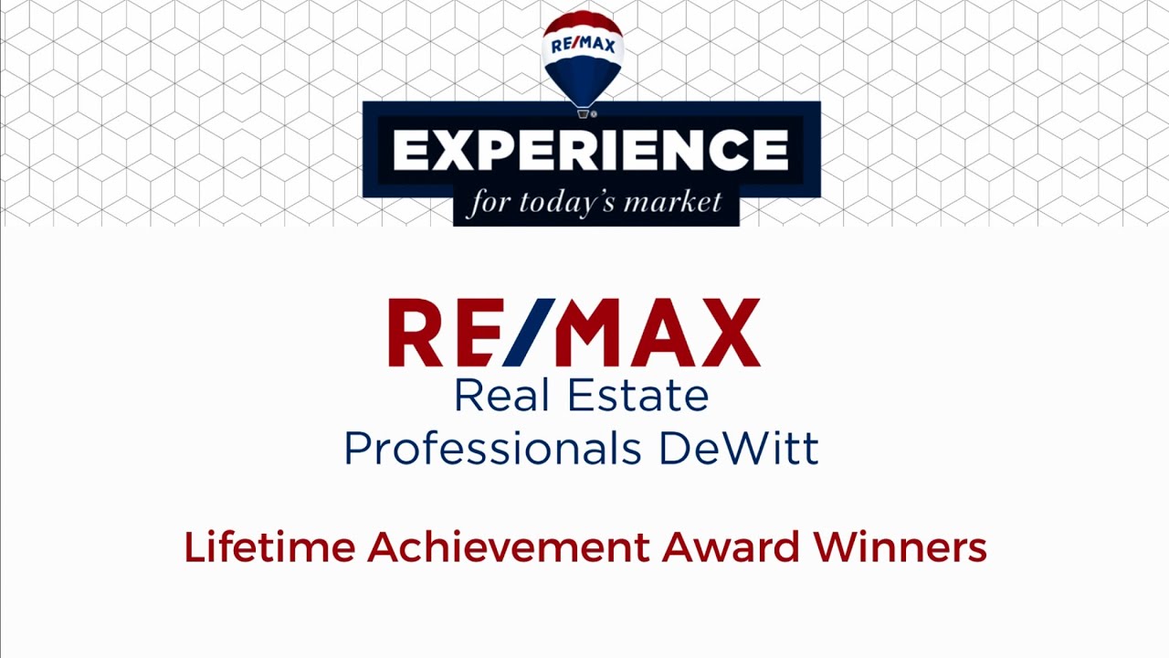 Lifetime Achievement Award Winners RE/MAX Real Estate Professionals