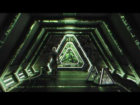 Procedural Greeble Texture for Blender - Corridor Scene