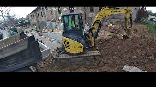 Bexley Public Library Front Entry Update & Outdoor Reading Room Time Lapse 3/6-4/17