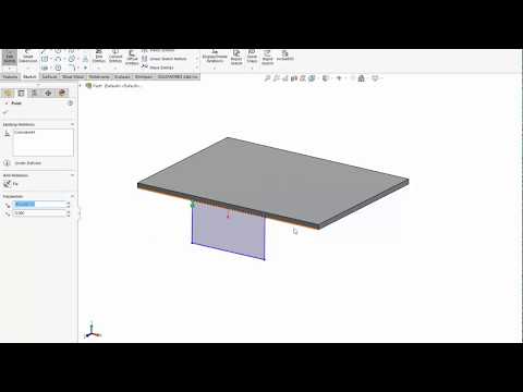 Customizing Sheet Metal Edge Flanges in SolidWorks