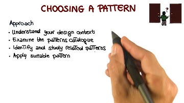 Choosing a Pattern - Georgia Tech - Software Development Process