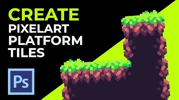 How to Create Pixel Art Platform Tiles - Photoshop Tutorial
