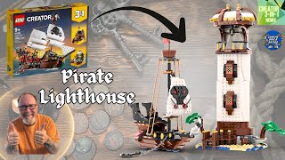 LEGO 31109 Pirate Ship Rebrickable Pirate Lighthouse MOC Full Build and Review