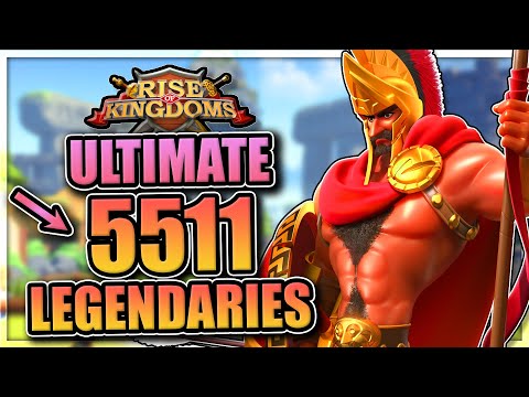 Best 5511 Legendary Commanders in Rise of Kingdoms [Only 200 sculptures -- great for F2P]