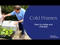 How to Make a Simple Cold Frame - Cheap and effective plant protection