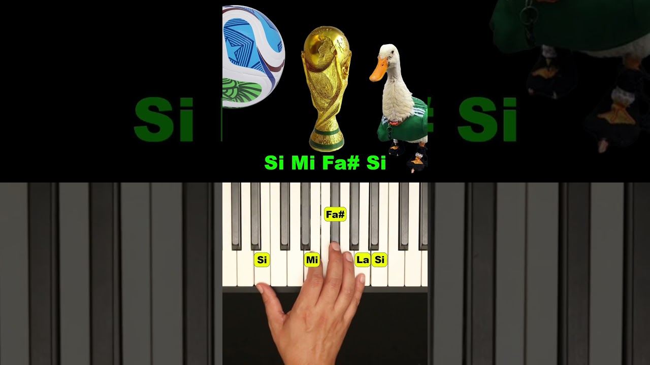 Intro del Mundial de Futbol 2026 #piano #tutorial #mundial2026