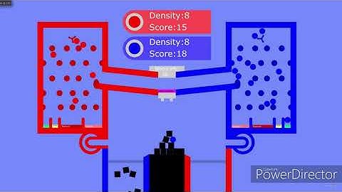 Blocks pushing V2 - Algodoo marble race
